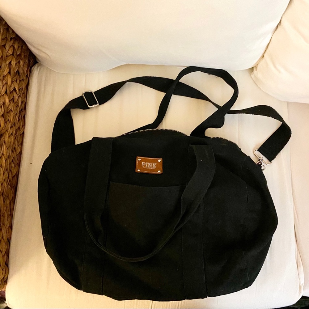 PINK Duffle • Black